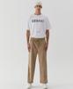 TRIP LE SENS Unisex Velvet Pleated Training Pants_Beige Brown