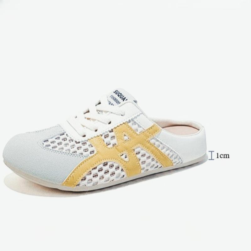 Fashion 2025 Summer New Slippers Womens Retro Breathable Flat-Soled Shoes Casual Outdoor Slip-On Shoes Soft Slippers Discounted Sandals