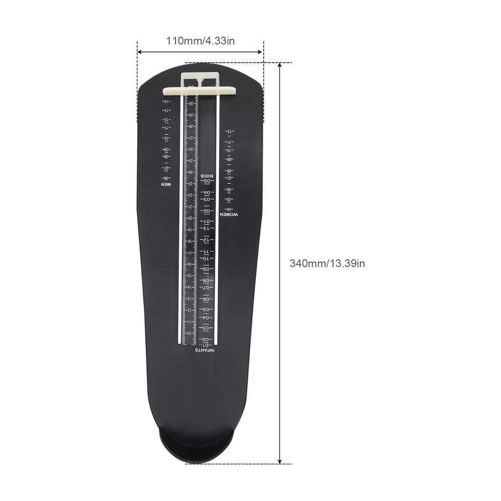 Standard Metal Foot Measuring Device Accurate Sizing Tool for Men Women Kids Home Store Use Professional