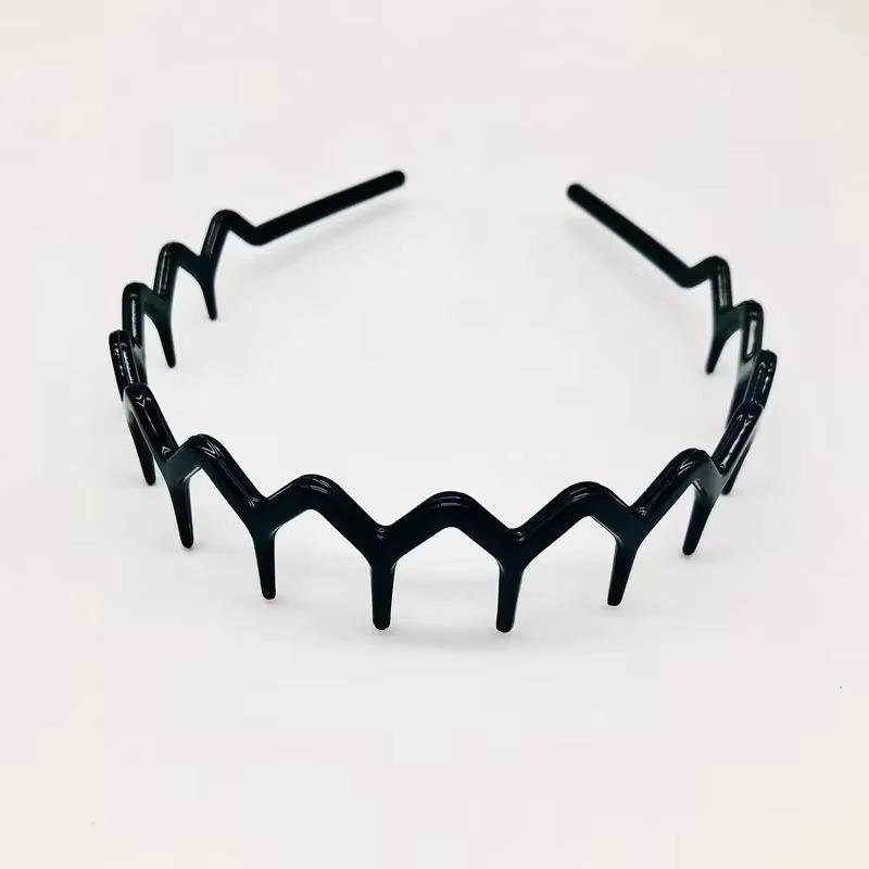 Trendy PC čelenka pro ženy Dívky Protipádová Jantarová Hnědá Černá Obruč s dlouhými zuby Zlomené gumičky do vlasů Příslušenství Korejské pokrývky hlavy