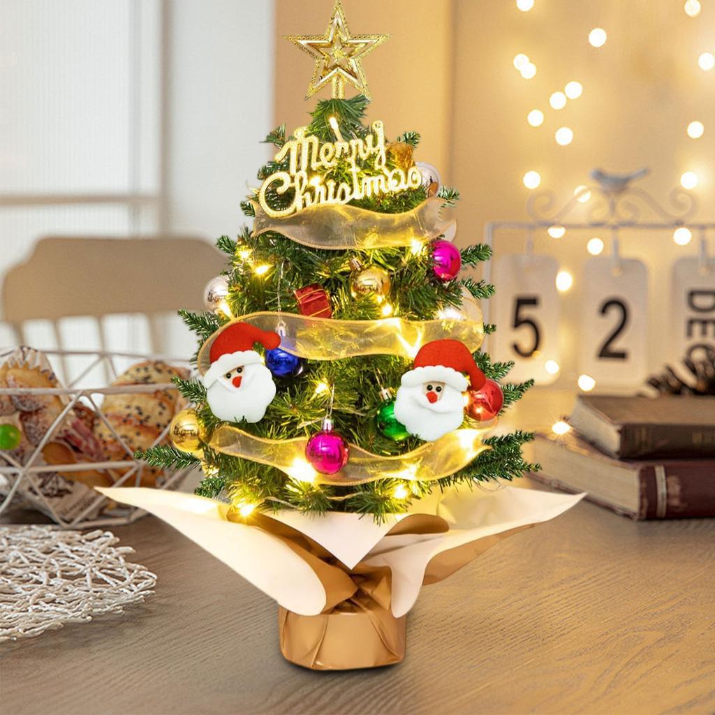 Christmas Tree Set Christmas Decor With Lights Desktop Mini Christmas Tree Ornaments New  Party Decoration Gift Navidad