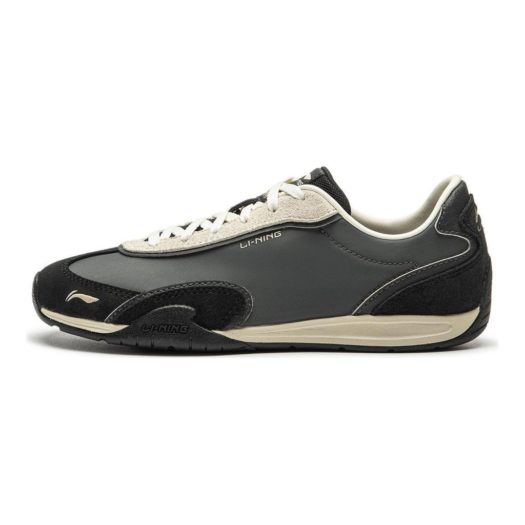 Li Ning Slip Resistant, Abrasion Resistant, Lightweight Low top Casual Shoes Women's Gray Black AGCW368-3