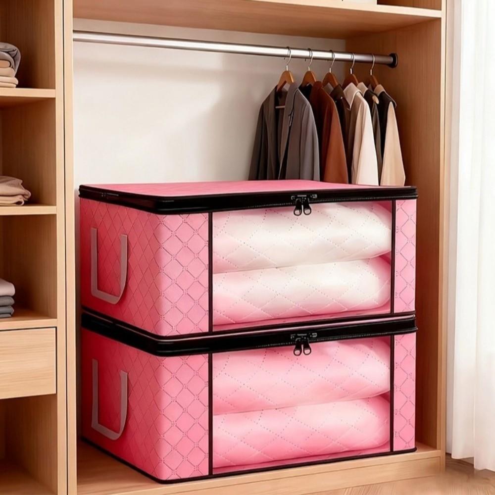 With Visible Windows Foldable Storage Bag Non-woven Clothing Organizer For Organizing