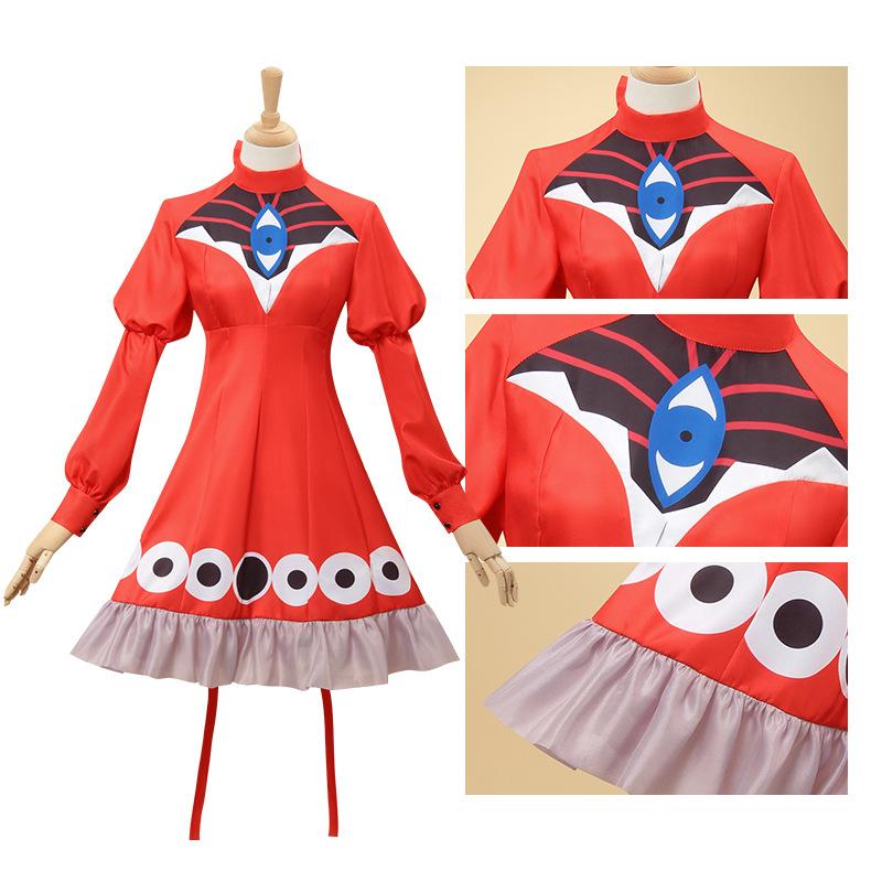 Hatsune Miku Scarlet Demon Eye Dress Cosplay Costume Anime Halloween Cosplay Outfit Hot Sale Women Clothing