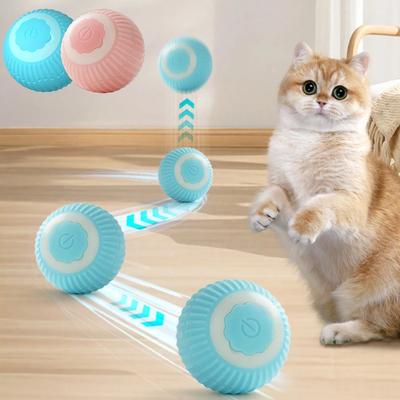 Indoor Automatic Rolling Magic Ball Electronic Interactive Cat Toy Cat Pet Accessories Cat Interactive Ball Smart Pet Cat Toys