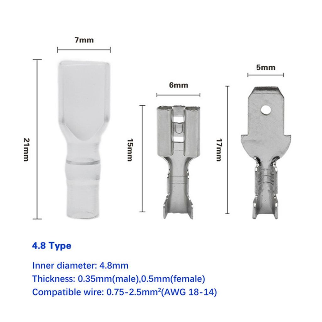 Convenient 360pcs Cable Connector Assortment Essential Wiring Connector Set Handy Connector Kits for Electrical Crimp