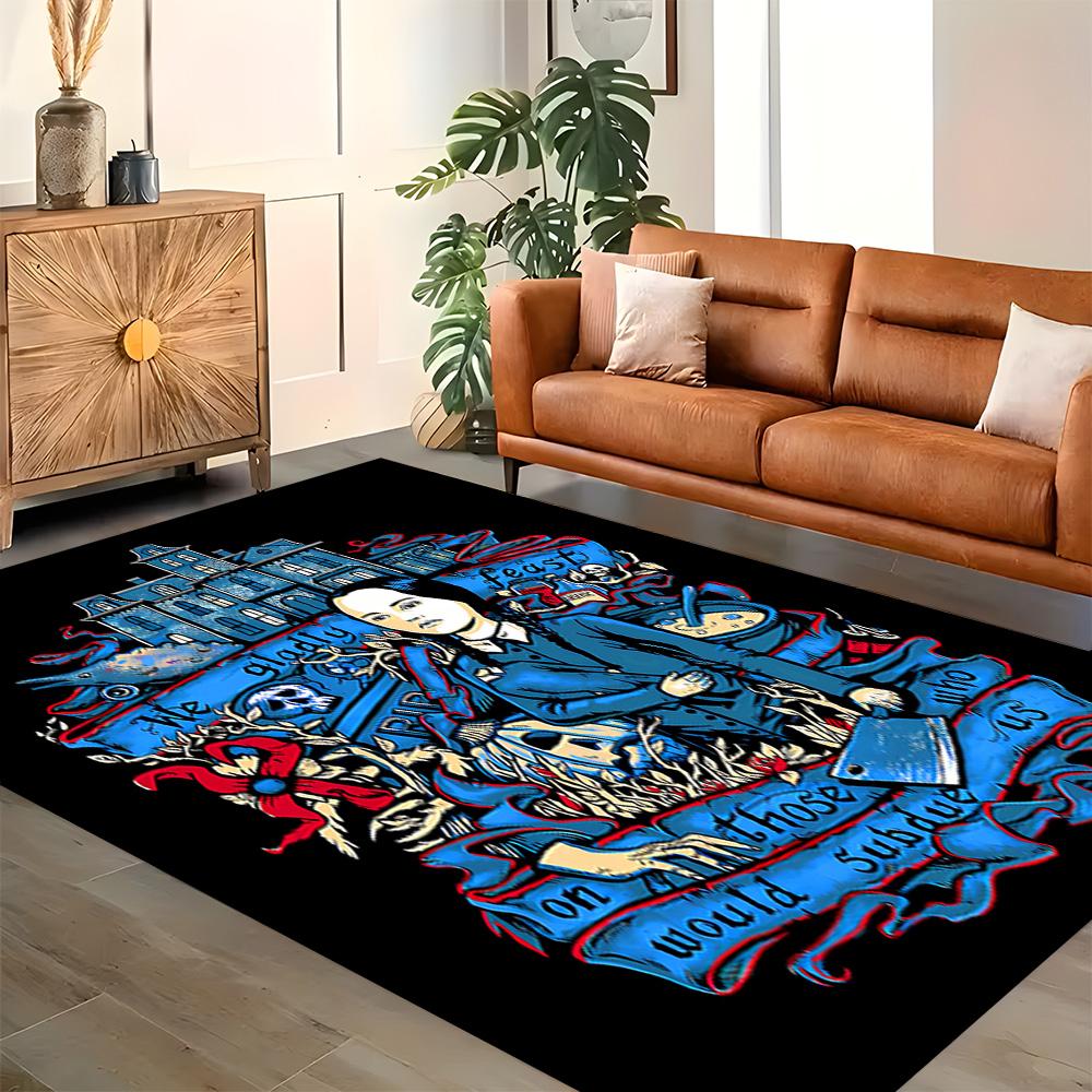 Dark Gothic Portrait rug for living rooms, bedrooms, home décor, and as gifts.