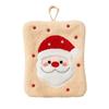 Coral Fleece Santa Claus Hand Towel Water Absorption Cleaning Dishcloths Hanging Wipes  Xmas Decor