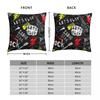 Punk Rock Style Guitar Pattern Pillow Cases Cushion Cover Awesome Zipper Decorative Pillowcover for Home