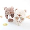 Baby Hat Infant Ears Protection Plush Bear Ear Boy Girl Cap Plush Beanie Hat Kids Earflap Baby Hat