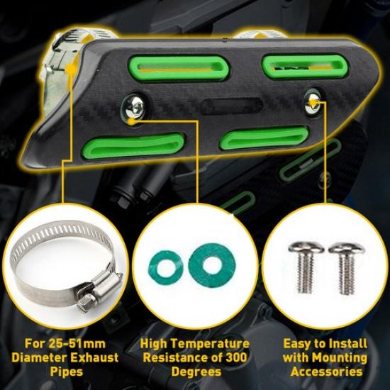 Pipe Heat Shield Guard Protector Cover Fits Kawasaki KX250F KX450F KXF 250 PPS