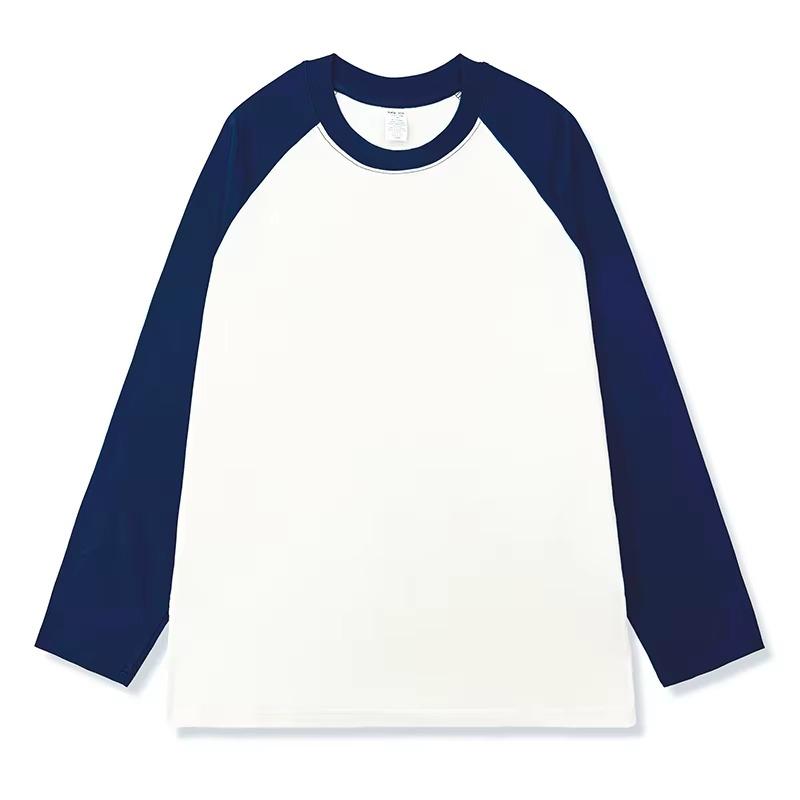 Female Loose Long Sleeve Tees Women's Autumn Winter Fashion O Neck T-Shirt Patchwork Casual Tops Men's Clothing