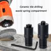 Spring Load Tile Hole Cutter Adapter for Angles Grinders Anti Binding Design Universal Compatibility