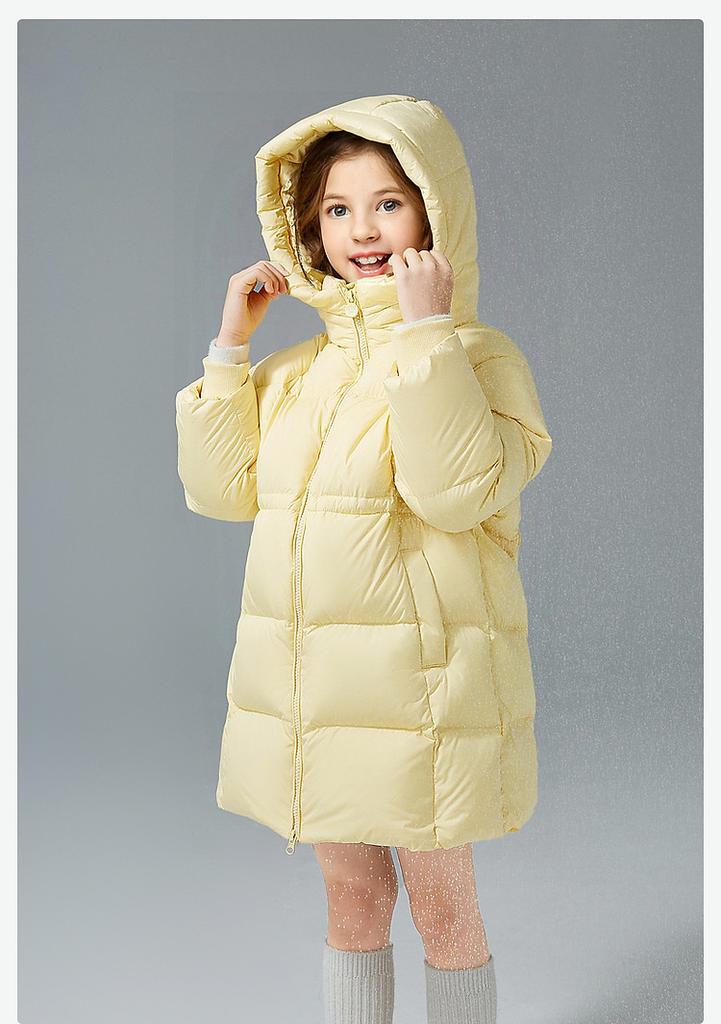 Girls' 24 Autumn/Winter Mid-Length Down Jacket
