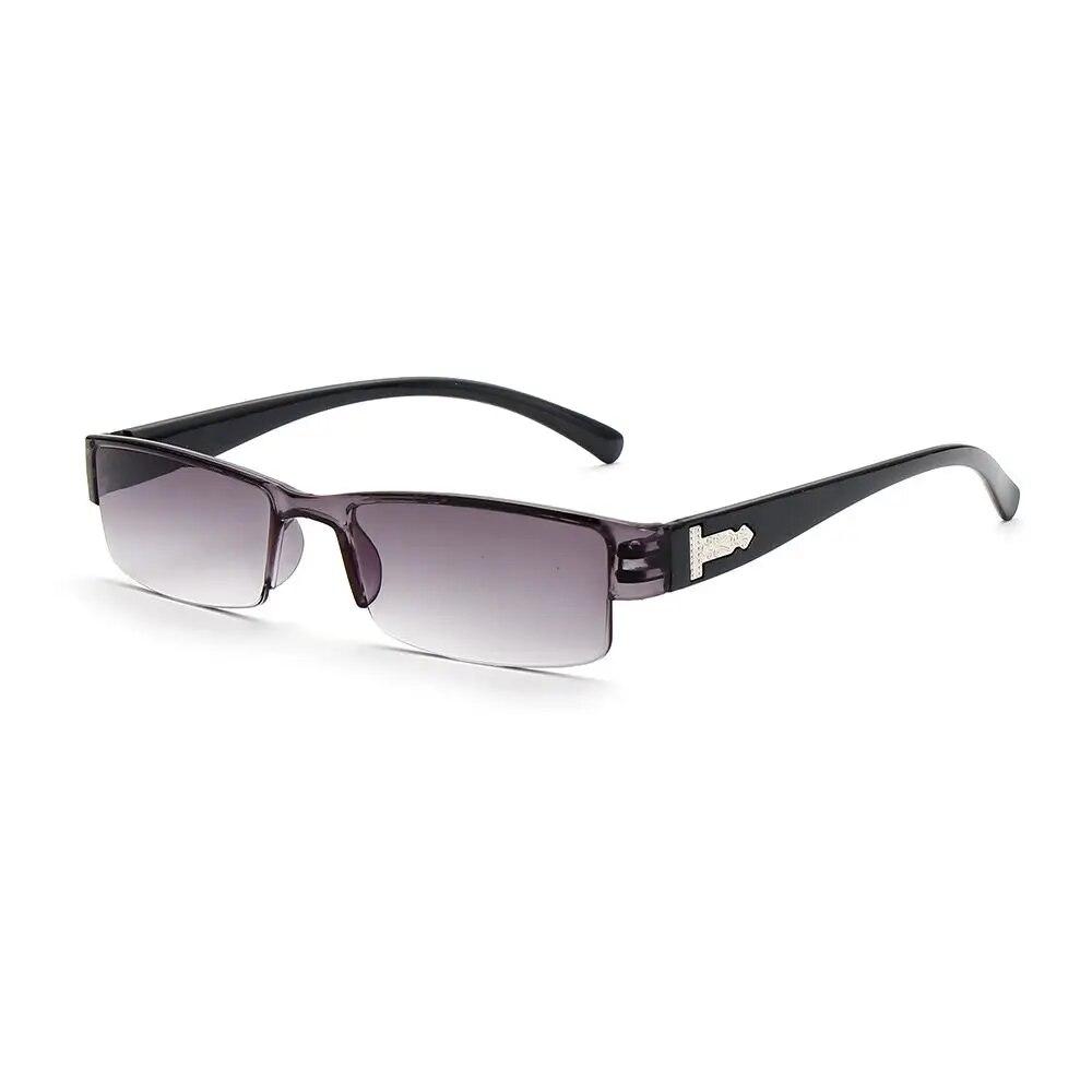 Light Resin Reading Glasses Half Frame Clear Lens 1 0 1 5 2 0 2 5 3 0 3 5 4 0 for Men Women Presbyopic Eyewear