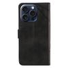 For iPhone 15 Pro Case Shockproof Geometric Lines PU Leather Phone Cover