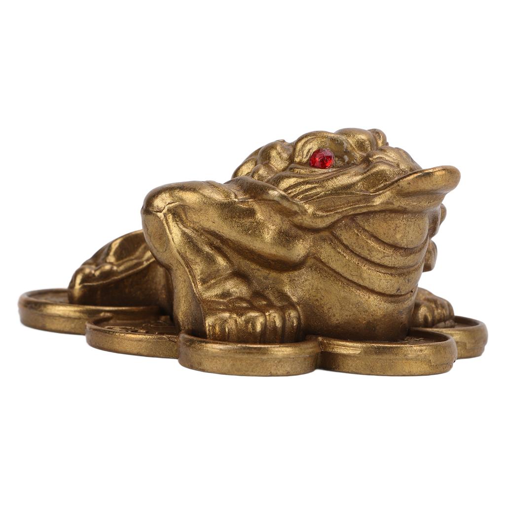 Brass Ornaments Frogs Shape Auspicious Mean Bring Luck Money Drawing Living Room Decoration