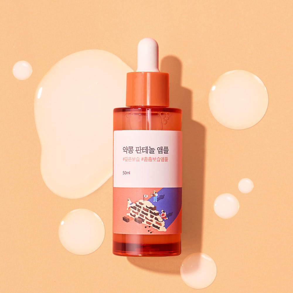 ROUND LAB Soybean Panthenol Ampoule 50ml Deep Hydrating Moisturizing Skin Barrier Firming Care