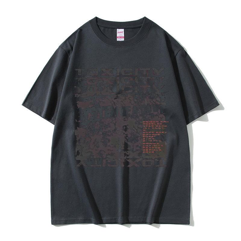 2025 Summer System of A Down Toxicity Album Graphic Men Women Clothing Rock Alternative Metal 100% Pure Cotton Printed T-shirt