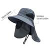 Foldable Sun Protections Hat Hikings Camping Casual Fishing Caps with Neck Flap