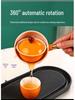 Rotating Ceramic Kung Fu Tea Set with Side Handle Filter Pot