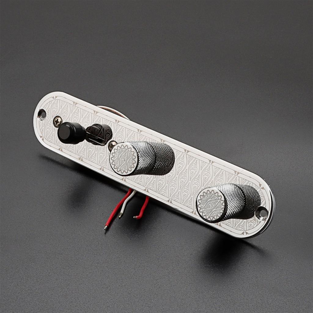 3 Way Guitar Control Plate Wired Loaded Prewired Control Plate with 3 Way Switch Electric Guitar Part Replacement