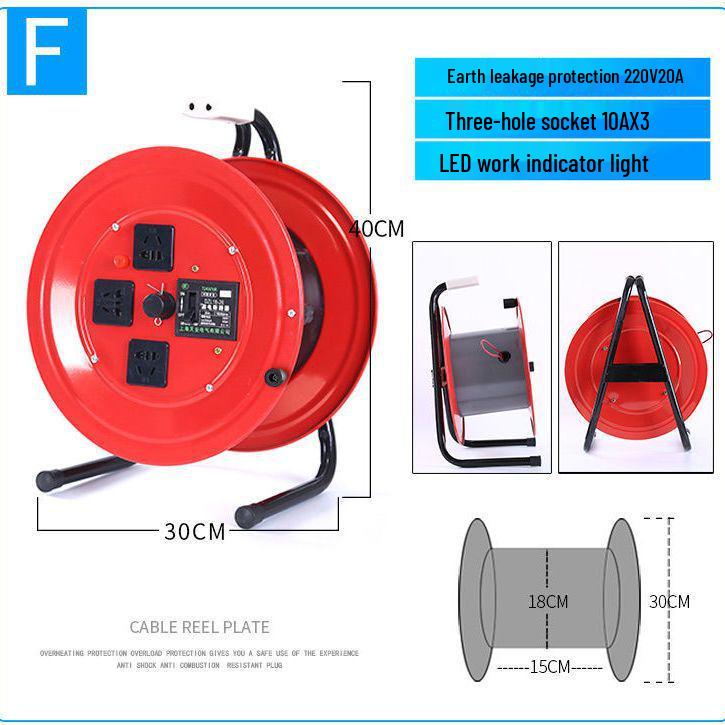 Portable Movable Cable Reel Winder and Roller Spool