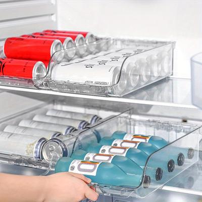 2 stuks Drankkoelkast organizer, grote capaciteit uitschuifbare plank, drank- en cola-organizer, thuis bier- en cola-organiseerplank