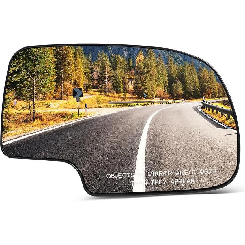 SCITOO Driver Side Mirror Glass Fit For 1999-2006 For Chevy Silverado Pickup 2007 For Chevy Silverado Pickup 2000 For Chevy Suburban 2001-2006 For