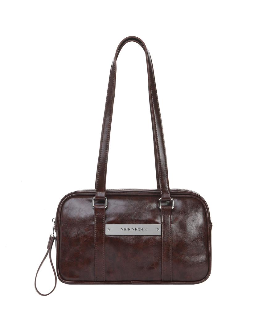 Nick&Nicole Crystal Leather Mini Boston Bag_5 Color