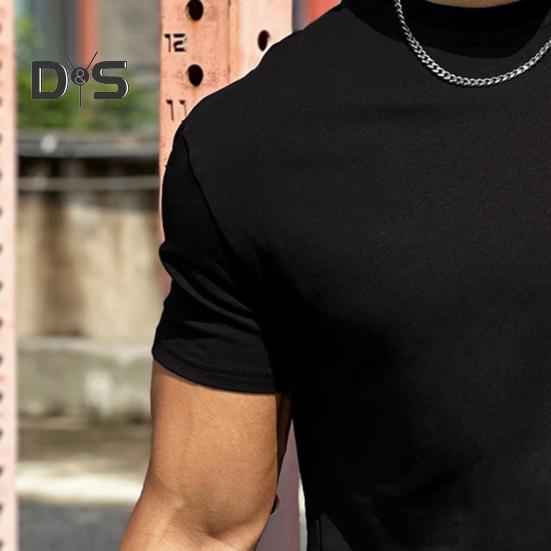 Men's Loose Fit Athletic T-Shirts Summer Crew Neck Short Sleeve Top Outdoor Workout Tee Casual Basic Tops for Daily Life Sports Street