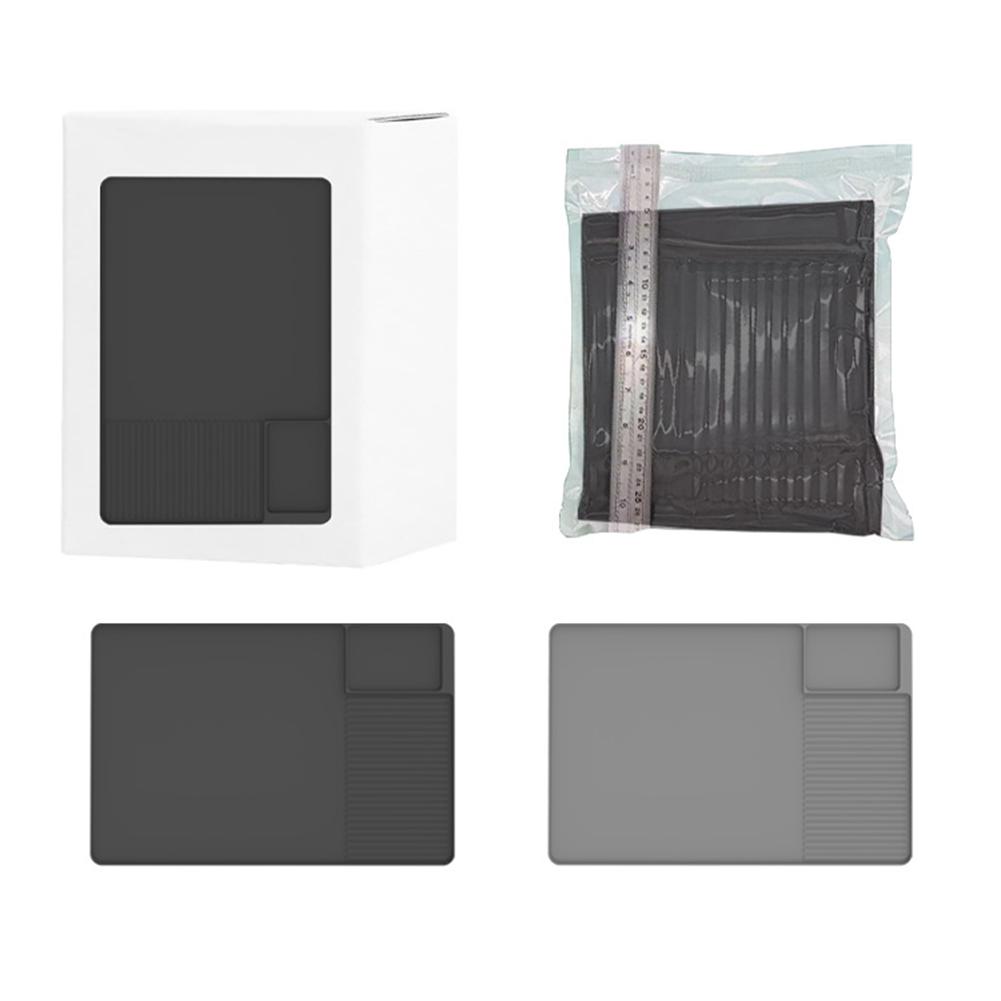 Silicone Coffee Mat Nonslip Coffee Bar Mat with Raised Edges Coffee Dish Drying Mat Drain Pad Coffee Powder Pad for Countertop