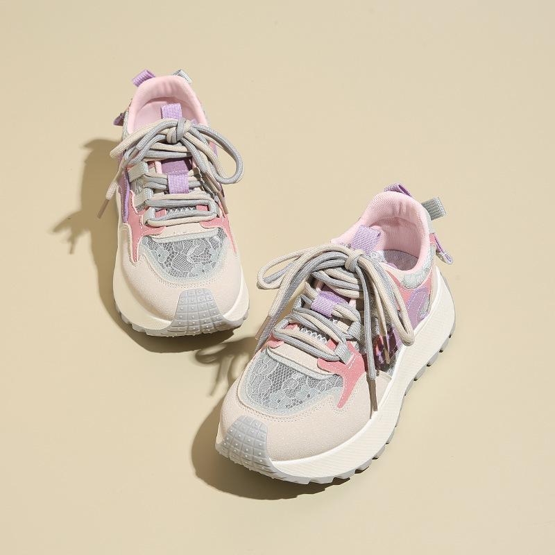 Big head summer new student ins tide platform single shoes sports casual shoes BNTY 34 фиолетовый