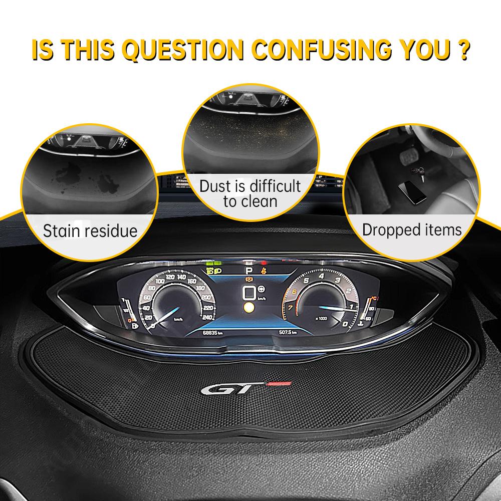 Per Peugeot 3008 4008 5008 GT 2016-2020 2025 2025 2025 Auto Ibrida Cruscotto Adesivo Pad Antiscivolo in Gomma Accessori Interni