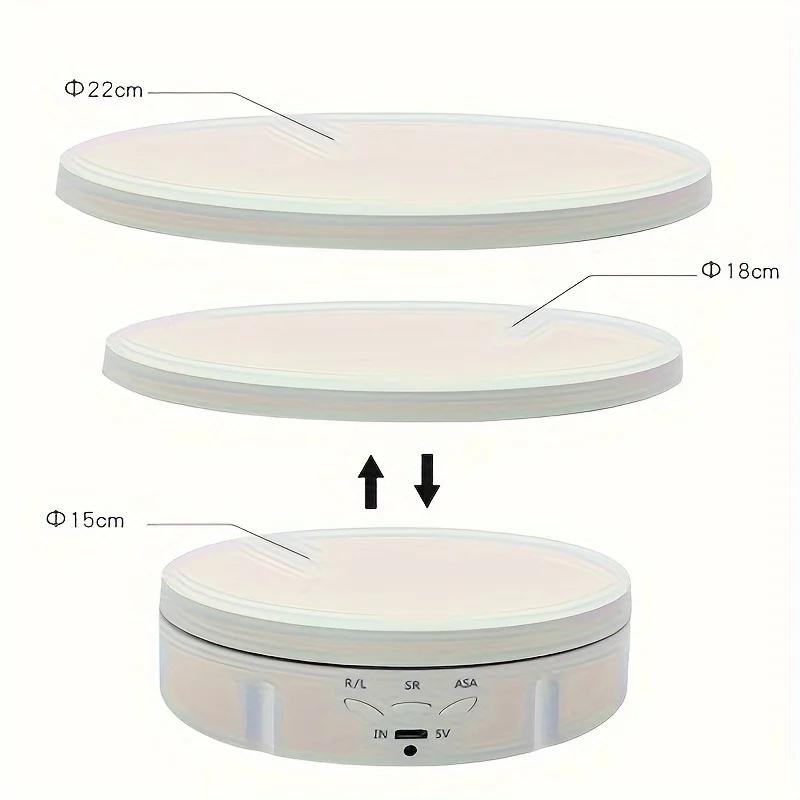 Gramofon fotograficzny Elektryczny obrotowy stojak ekspozycyjny 360 stopni z pilotem Zmotoryzowany gramofon do zdjęć lub filmów