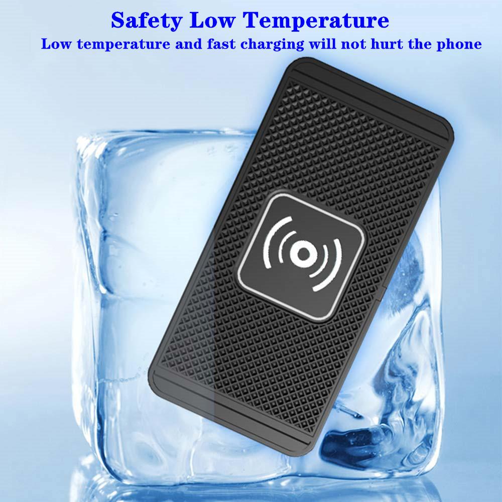 Bezdrátová nabíječka do auta pro iPhone 16 15 15 14 13 12 Pro Max Samsung S24 S23 Indukční bezdrátové nabíjení do auta Silikonová protiskluzová podložka