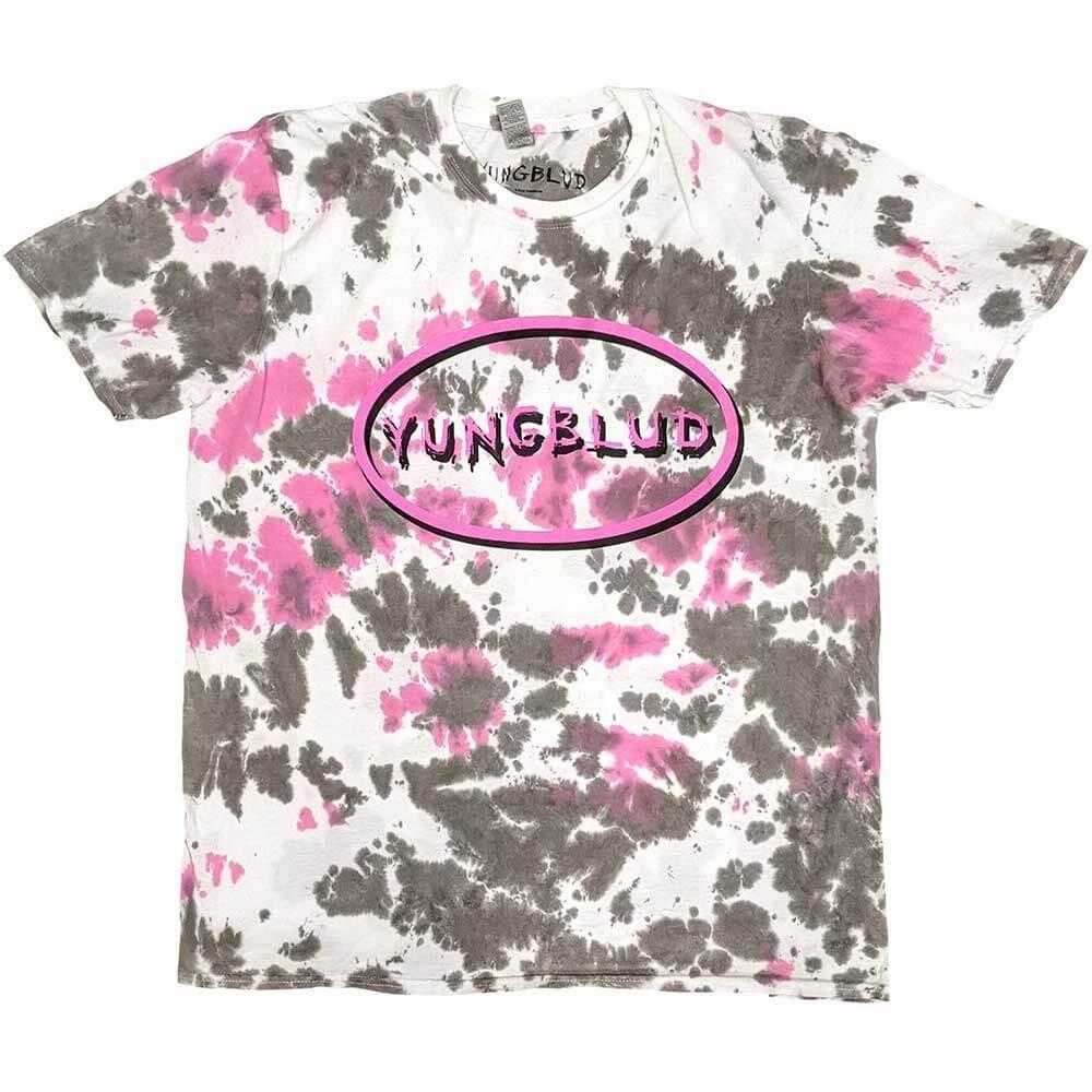 Yungblud T-Shirt: Scratch Logo Oval (Wash Collection) OFFICIAL NEW XXL