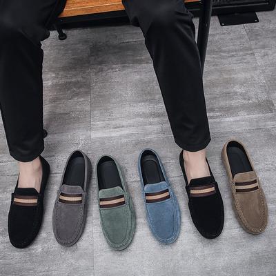 Slipper Herrenschuhe Lässige Schuhe Rindsveloursleder Luxus Flats Herren Mokassins Leder Zapatos Hombre Fahrschuhe für Herren
