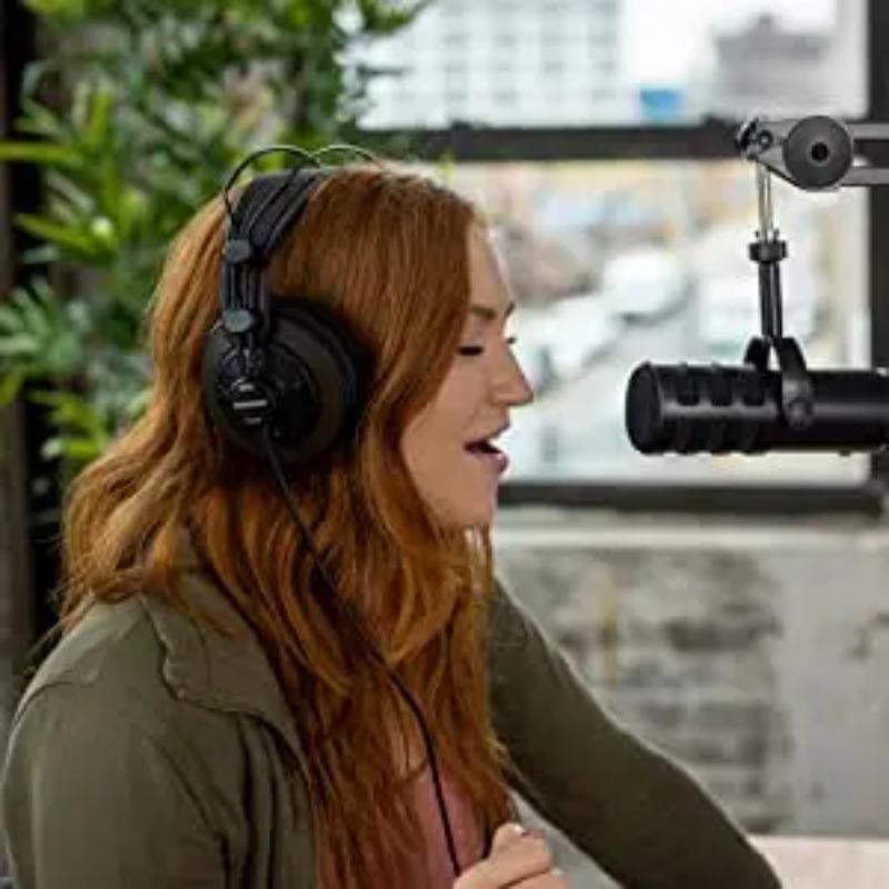 SR850 Stüdyo için Yarı Açık Arkalı HIFI Kulaklık İzleme