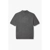 Emporio Armani Men Woven Pattern Open Collar Wool Pullover A516128001