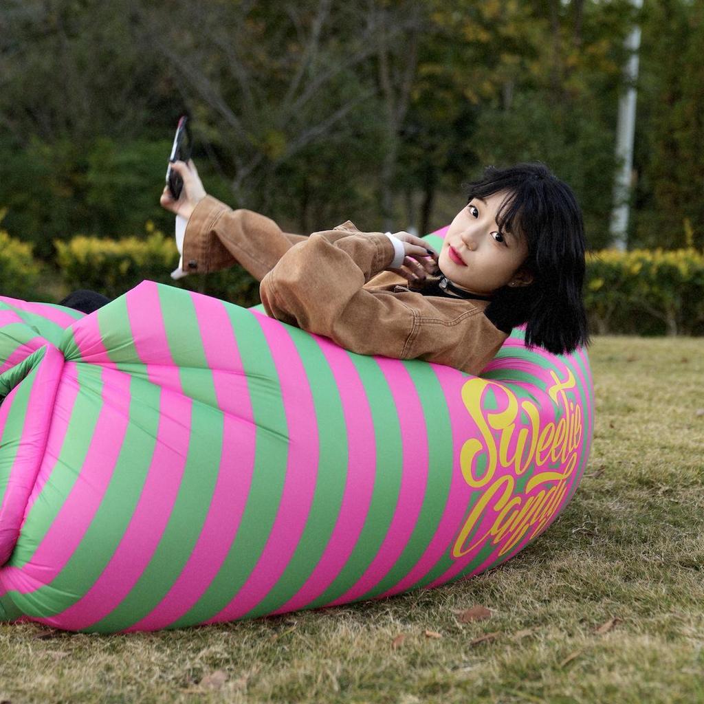 Portable Inflatable Sofa Bed for Outdoor Camping & Beach Lounging