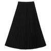 Fei Yuan Women's Elegant High-Waist Accordion Pleated Skirt - Autumn/Winter Style