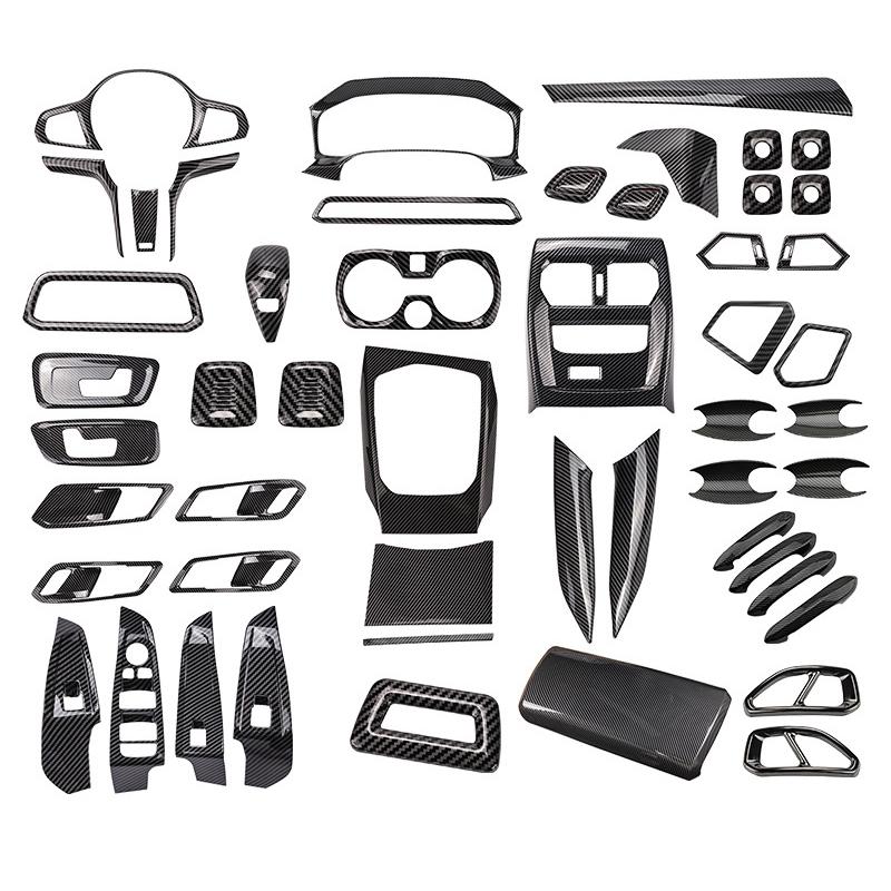 For BMW 3 Series G20 19-22 Carbon Fiber Color Center Gear Shift Panel Decorate Cover Shift Lever Panel Trim