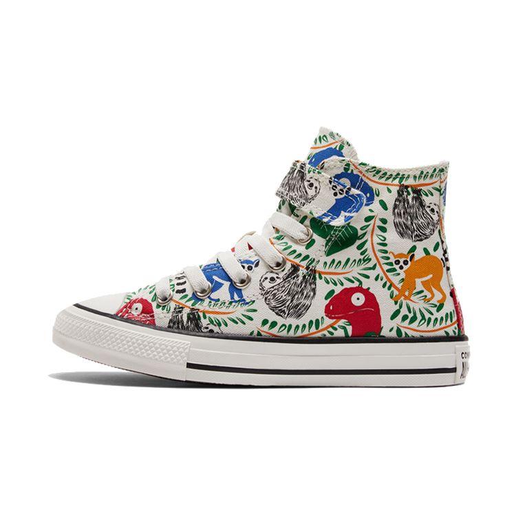 

Converse All Star 1V Удобные высокие кеды из парусины Детские кроссовки Разноцветные A02602C 34