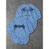 Summer  Men's T-shirt with 3D Wings Pattern Print - Street Casual Fashion Comfortable Soft Breathable