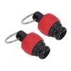 2Pcs Screwdriver Bit Holder Quick Fix Release Wear Resistant Bit Keychain for 14in Dia Tools Red