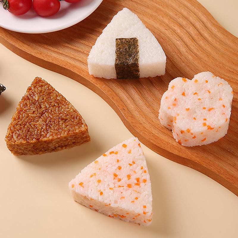 Onigiri Mould Japanese Bento Rice Mold Maker Kit Non Stick Rice Mould For Kid Lunch Kitchen Gadgets Portable Rice Ball Maker