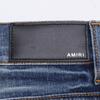 Amiri PXMD002 Stack Jean Stack Skinny Zip Fly Denimhose Unterteile 32 blauUsed