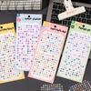 1-Sheet Mini Small Label Sticker, Practical Decorative Sticker for Journal Marking & Item Classification