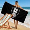 Roma Team Wappen Druck Strandtuch, Großes Weiches Schnelltrocknendes Handtuch für Strand Camping Schwimmen